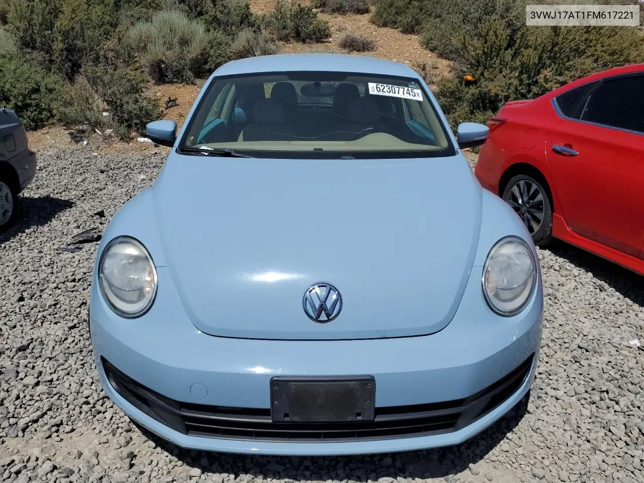 2015 Volkswagen Beetle 1.8T VIN: 3VWJ17AT1FM617221 Lot: 62307745
