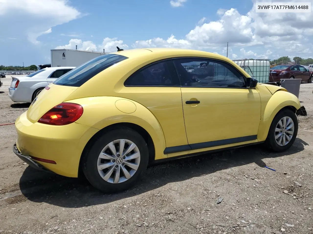 2015 Volkswagen Beetle 1.8T VIN: 3VWF17AT7FM614488 Lot: 62351275