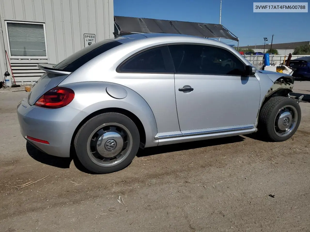 2015 Volkswagen Beetle 1.8T VIN: 3VWF17AT4FM600788 Lot: 63053865