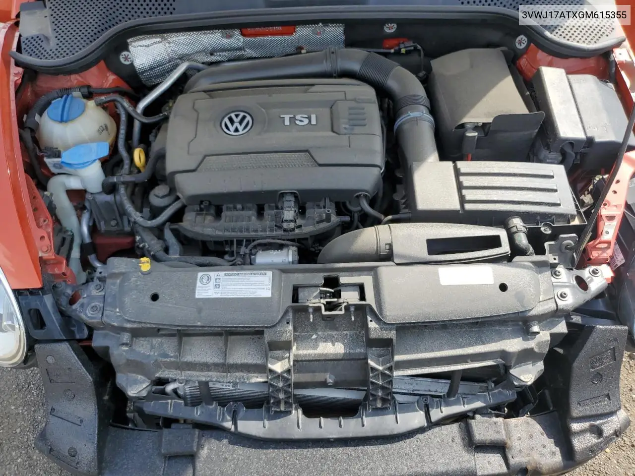 2016 Volkswagen Beetle Se VIN: 3VWJ17ATXGM615355 Lot: 61466695