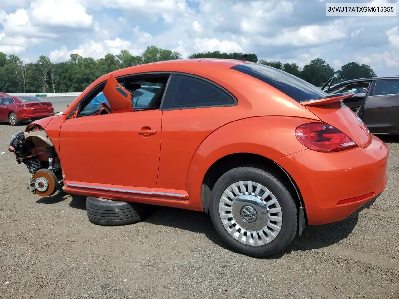 2016 Volkswagen Beetle Se VIN: 3VWJ17ATXGM615355 Lot: 61466695