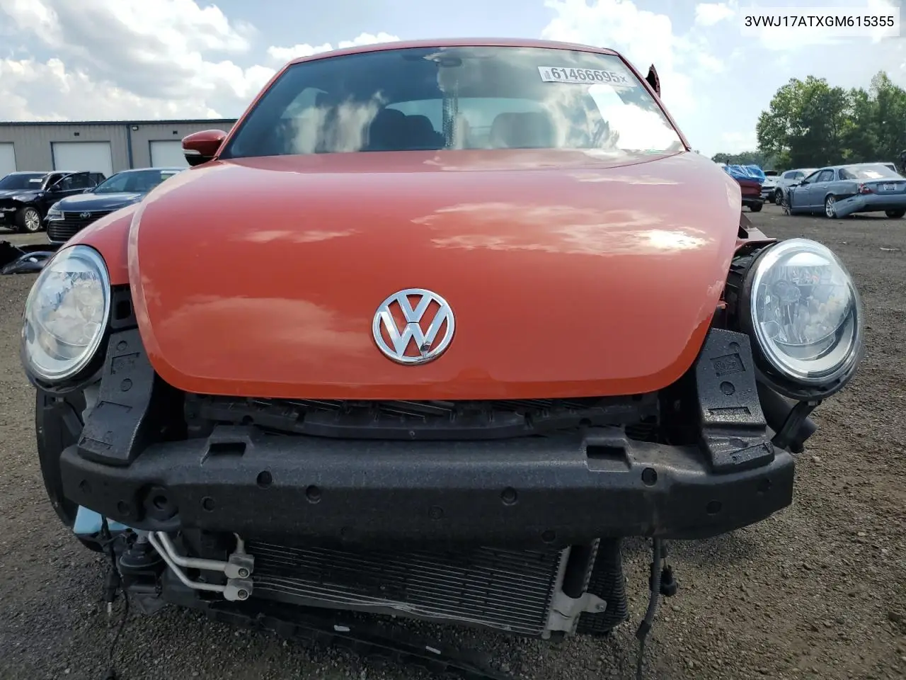 2016 Volkswagen Beetle Se VIN: 3VWJ17ATXGM615355 Lot: 61466695