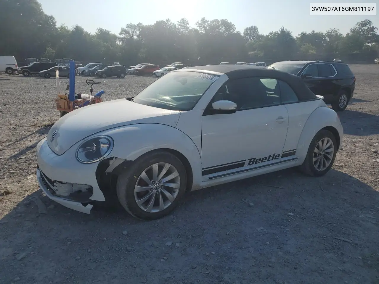 2016 Volkswagen Beetle S/Se VIN: 3VW507AT6GM811197 Lot: 62003275