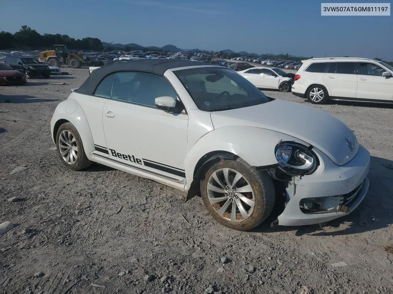 2016 Volkswagen Beetle S/Se VIN: 3VW507AT6GM811197 Lot: 62003275