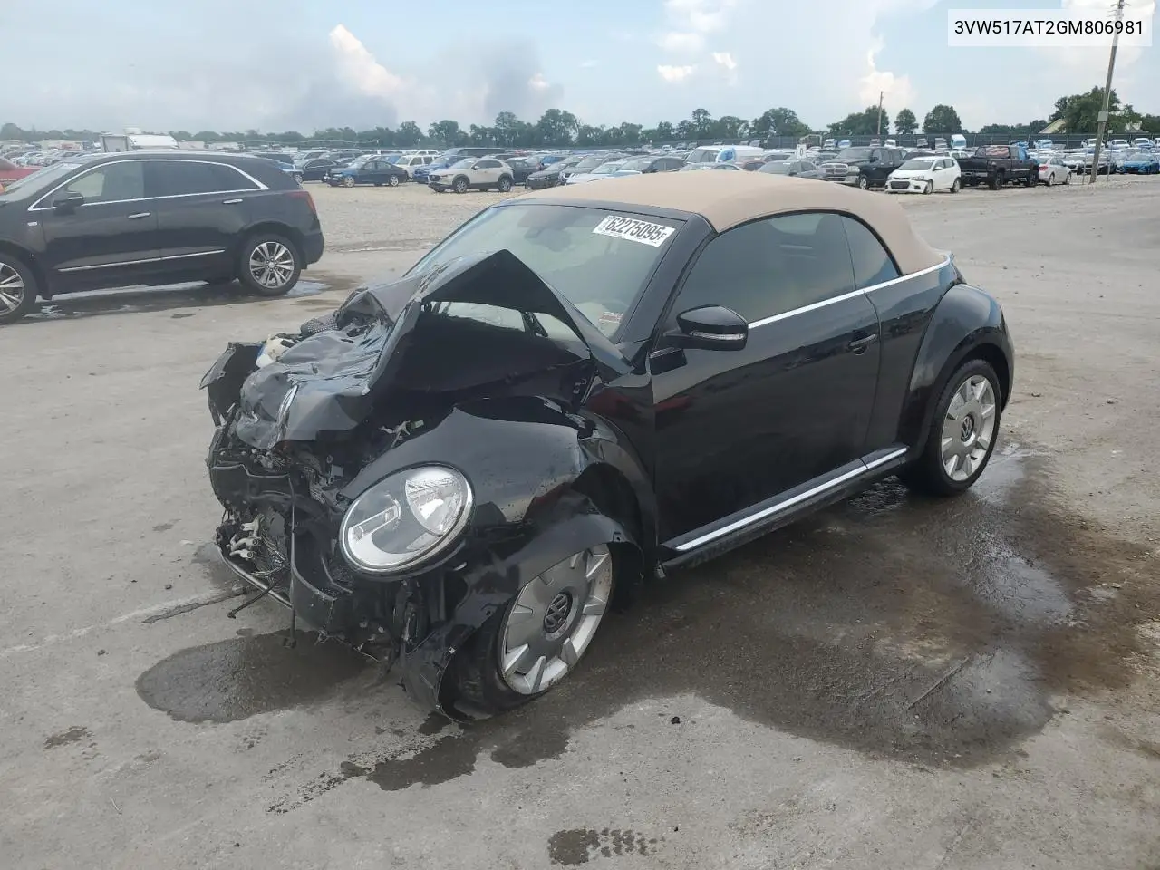 2016 Volkswagen Beetle S/Se VIN: 3VW517AT2GM806981 Lot: 62275095