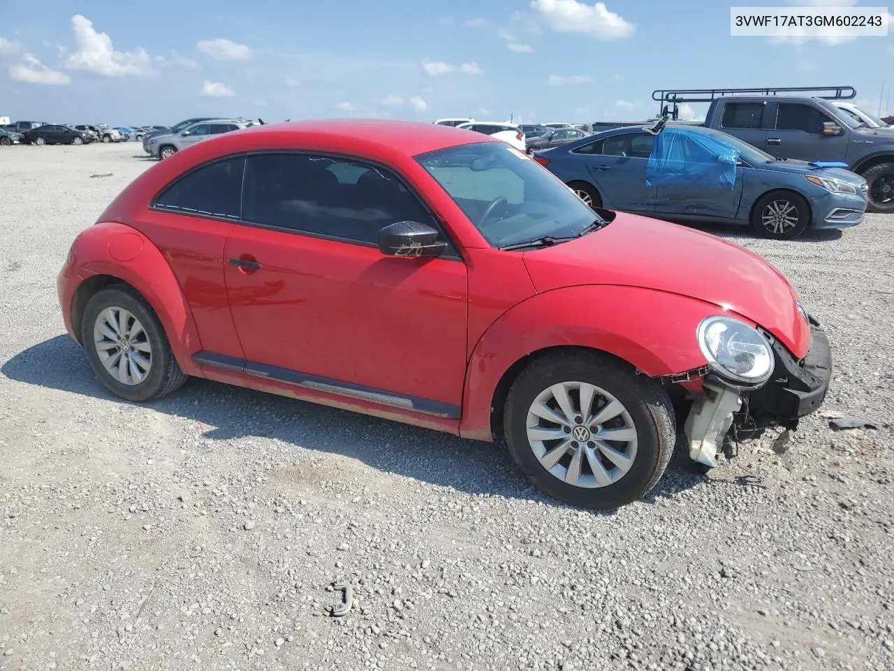 2016 Volkswagen Beetle 1.8T VIN: 3VWF17AT3GM602243 Lot: 62586095