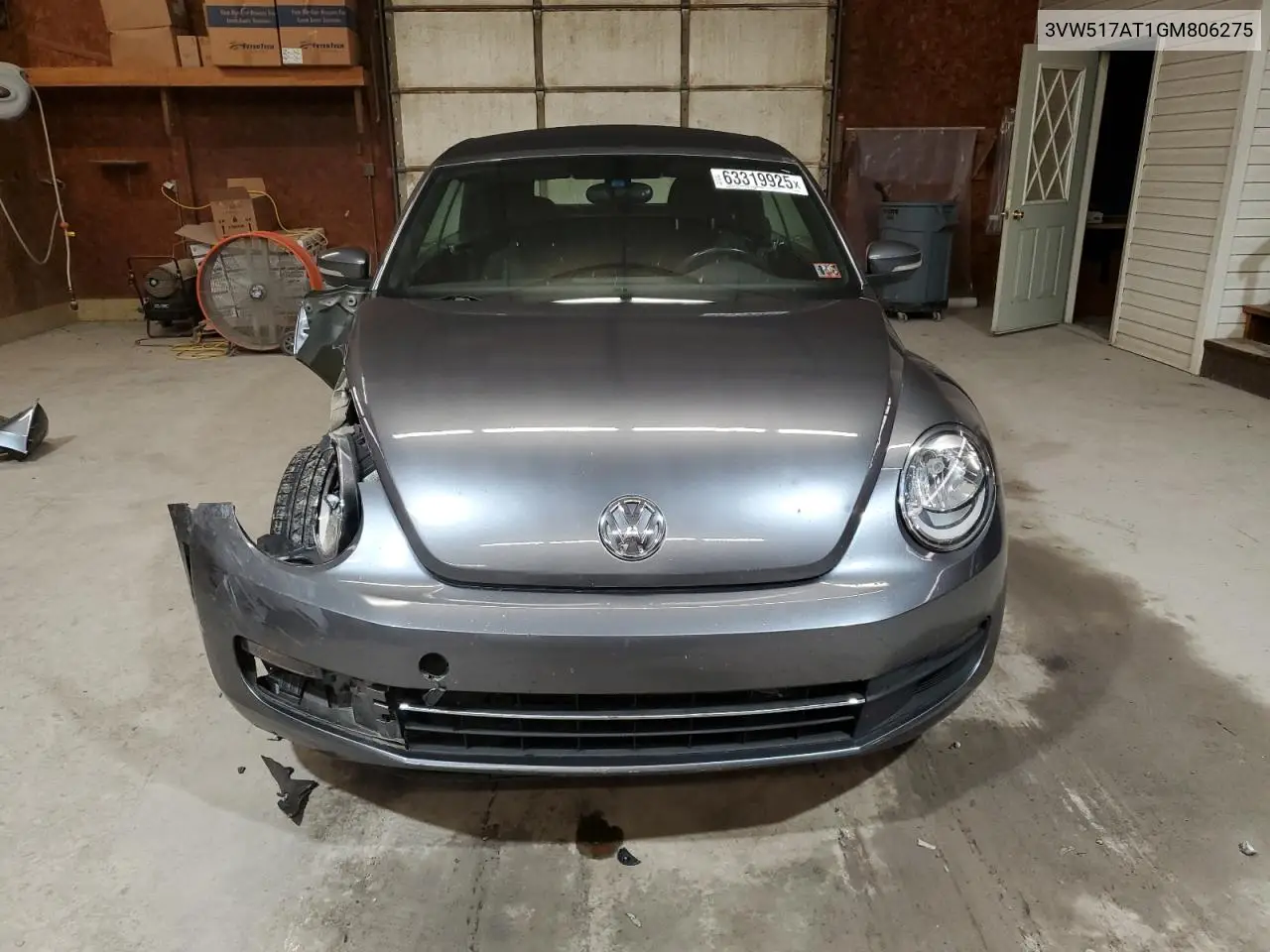 2016 Volkswagen Beetle S/Se VIN: 3VW517AT1GM806275 Lot: 63319925