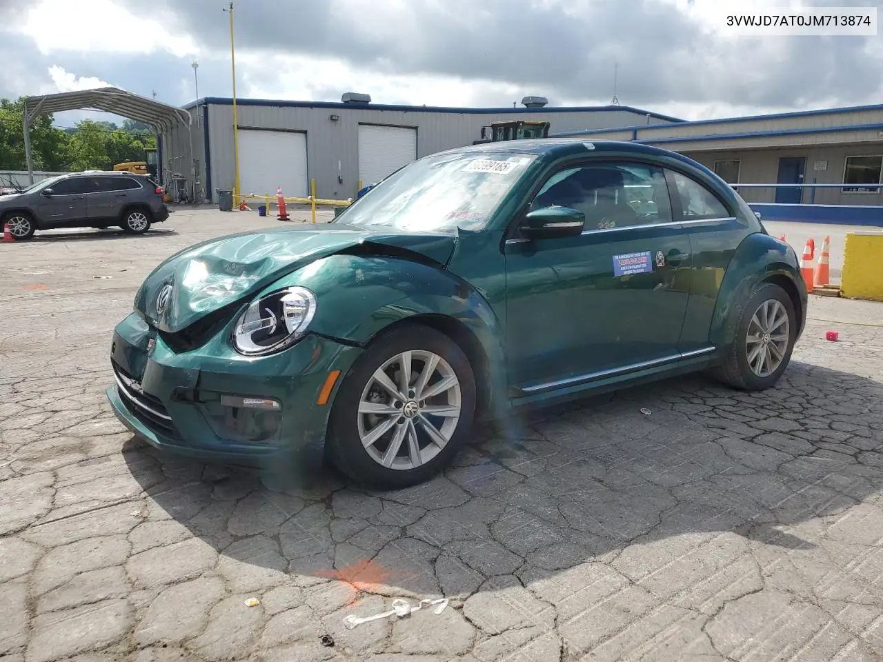 2018 Volkswagen Beetle Se VIN: 3VWJD7AT0JM713874 Lot: 56599165