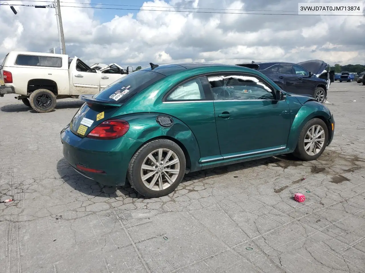 2018 Volkswagen Beetle Se VIN: 3VWJD7AT0JM713874 Lot: 56599165