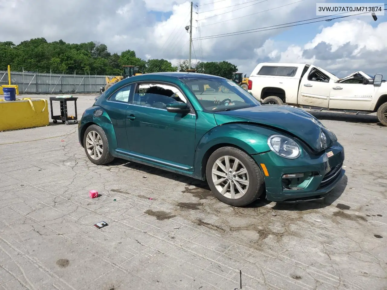 2018 Volkswagen Beetle Se VIN: 3VWJD7AT0JM713874 Lot: 56599165