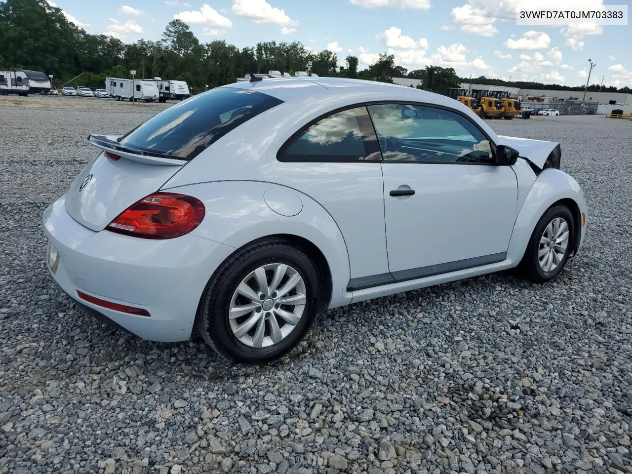 2018 Volkswagen Beetle S VIN: 3VWFD7AT0JM703383 Lot: 62287025