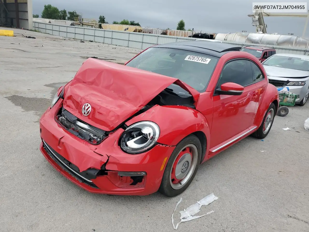 2018 Volkswagen Beetle S VIN: 3VWFD7AT2JM704955 Lot: 62875765