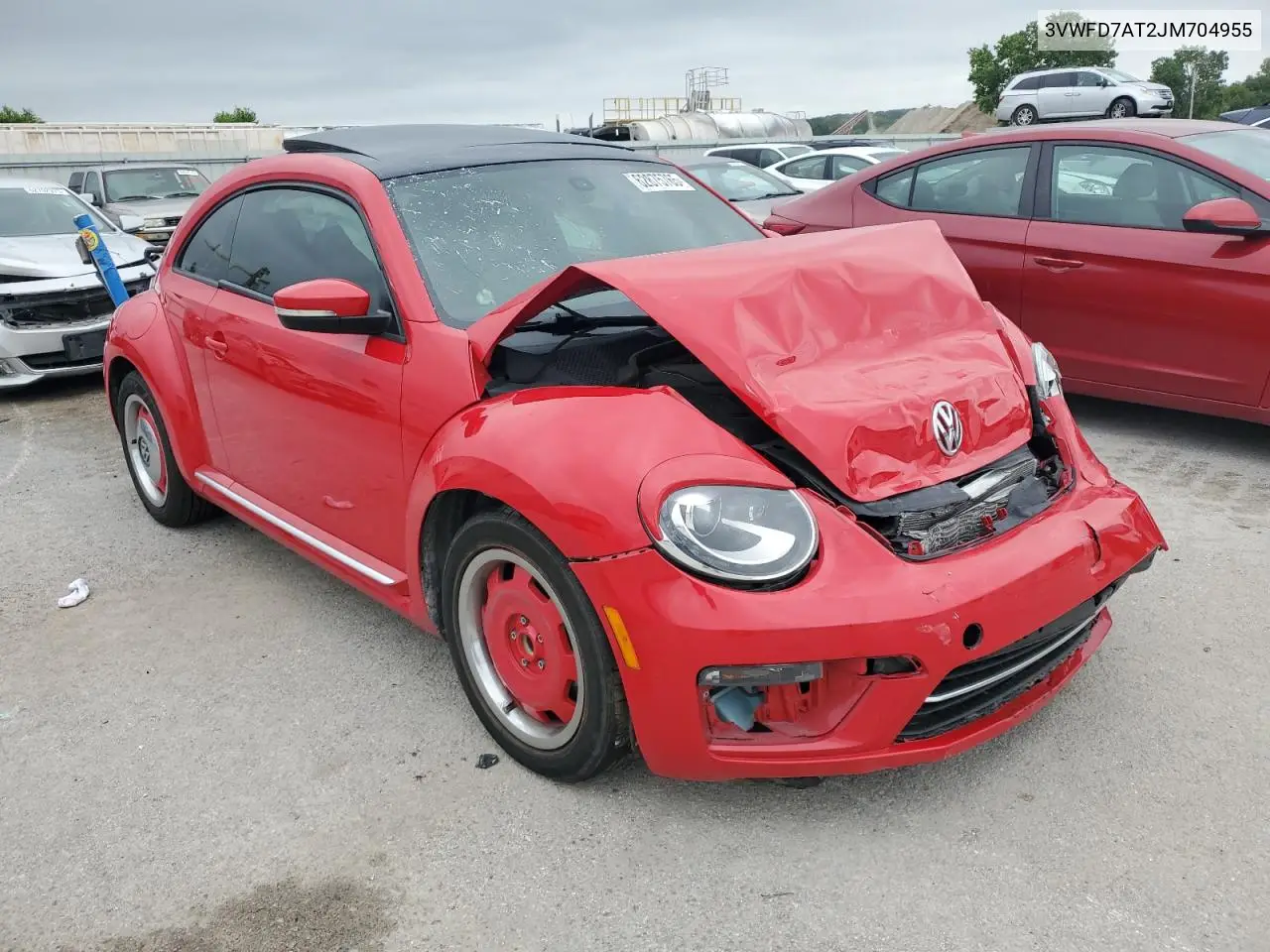 2018 Volkswagen Beetle S VIN: 3VWFD7AT2JM704955 Lot: 62875765