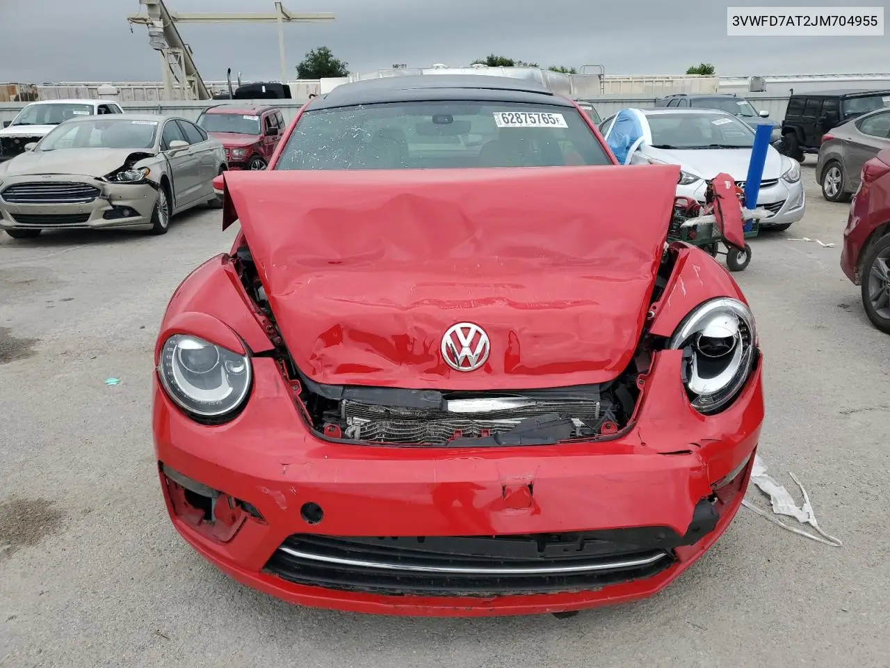 2018 Volkswagen Beetle S VIN: 3VWFD7AT2JM704955 Lot: 62875765