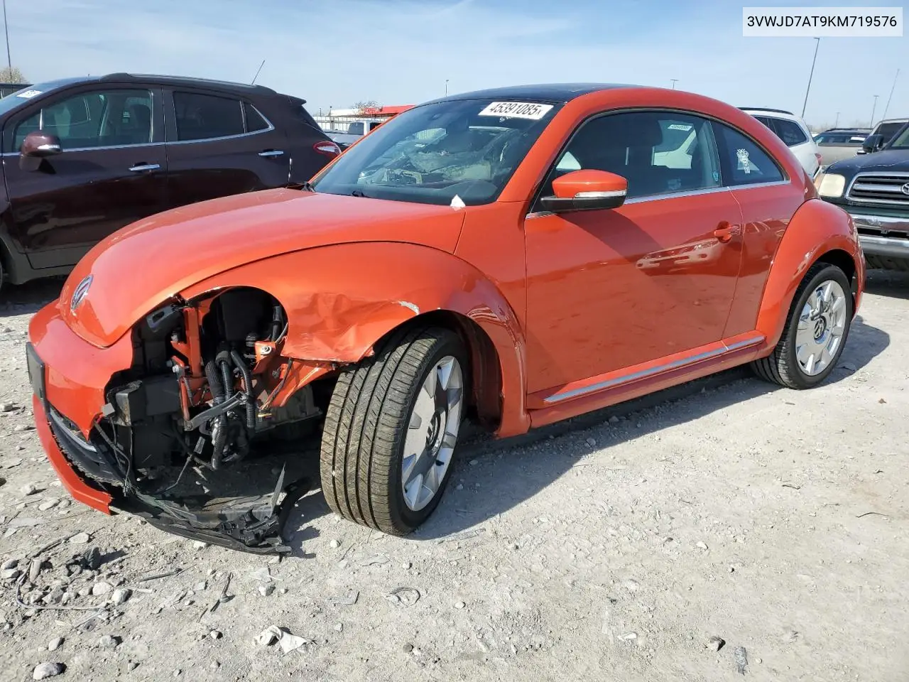 2019 Volkswagen Beetle Se VIN: 3VWJD7AT9KM719576 Lot: 45391085