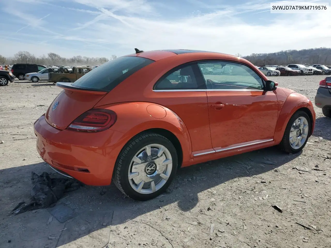 2019 Volkswagen Beetle Se VIN: 3VWJD7AT9KM719576 Lot: 45391085