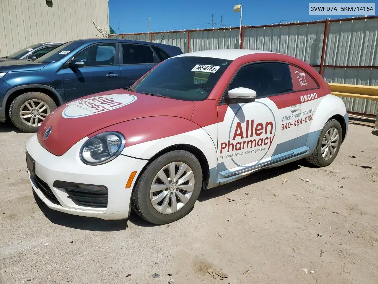 2019 Volkswagen Beetle S VIN: 3VWFD7AT5KM714154 Lot: 56848785