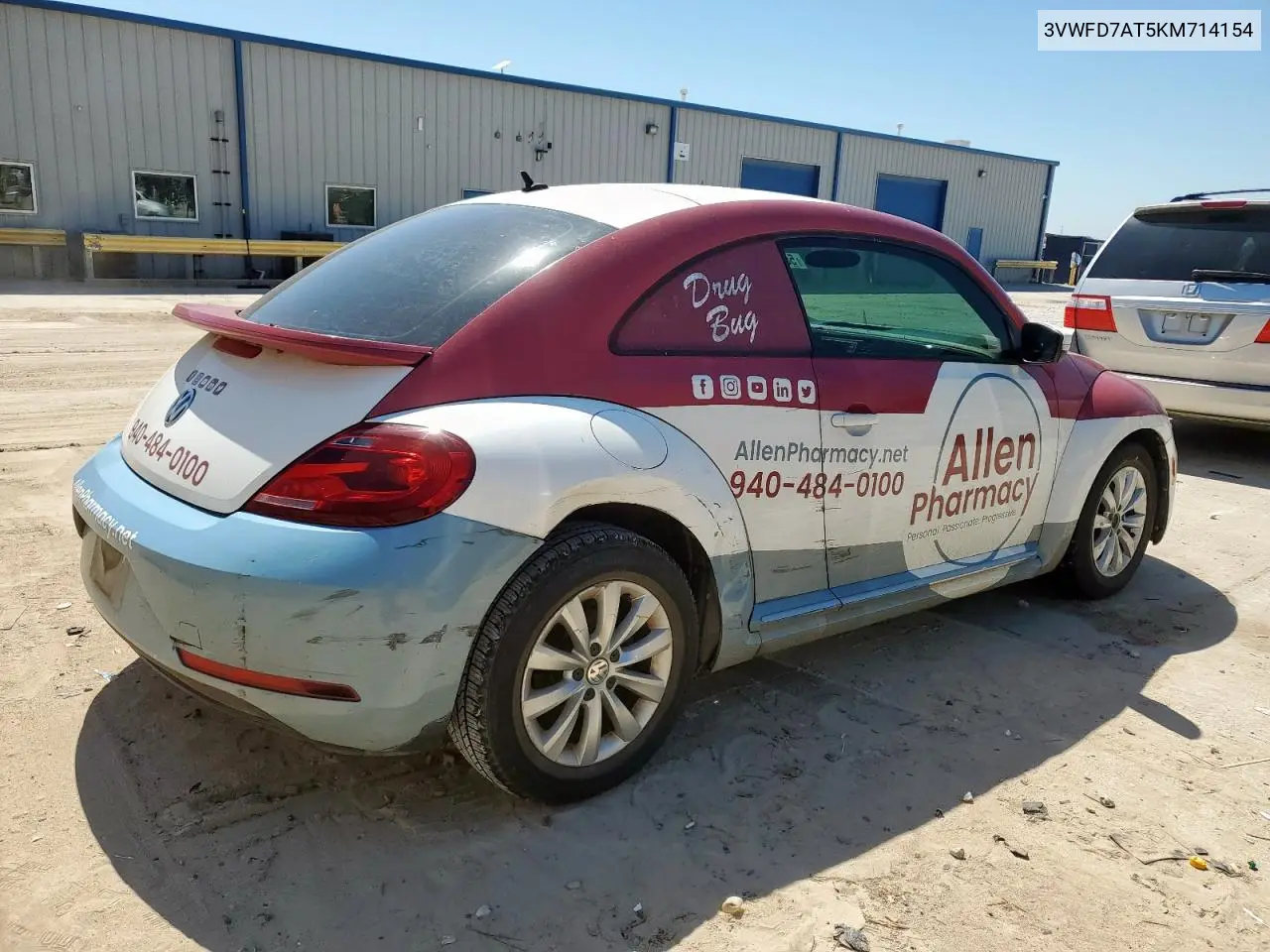 2019 Volkswagen Beetle S VIN: 3VWFD7AT5KM714154 Lot: 56848785