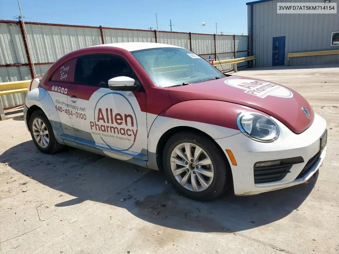 2019 Volkswagen Beetle S VIN: 3VWFD7AT5KM714154 Lot: 56848785