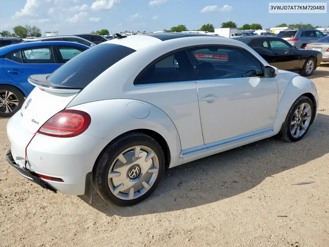 2019 Volkswagen Beetle Se VIN: 3VWJD7AT7KM720483 Lot: 62209885