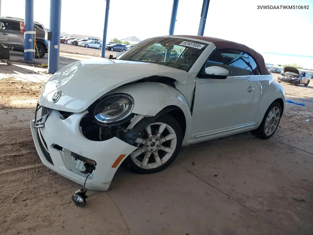 2019 Volkswagen Beetle S VIN: 3VW5DAAT9KM510692 Lot: 62407655