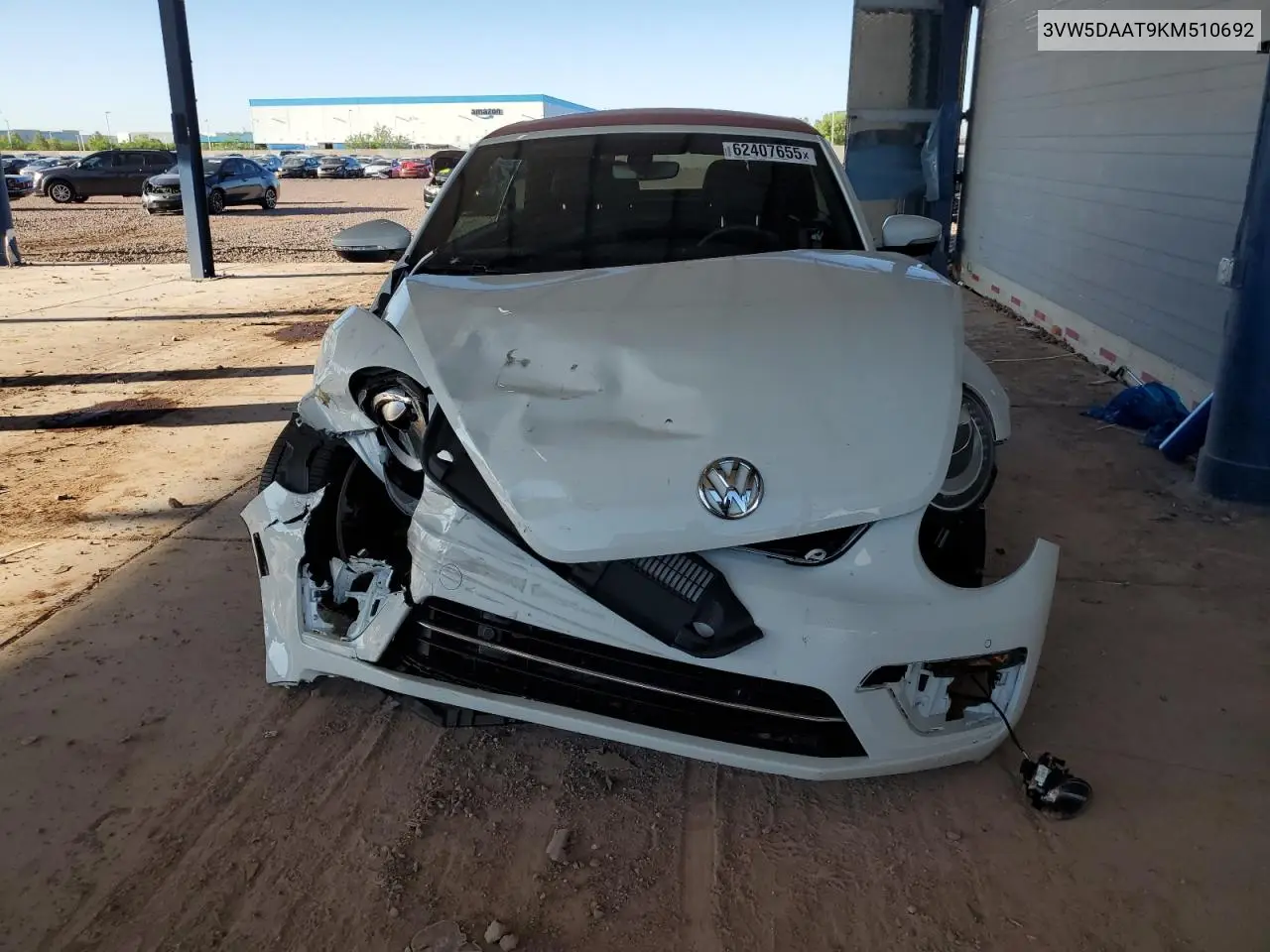 2019 Volkswagen Beetle S VIN: 3VW5DAAT9KM510692 Lot: 62407655