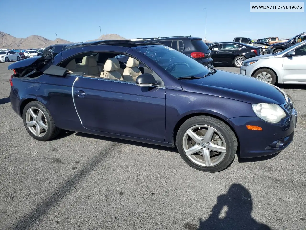 2007 Volkswagen Eos 2.0T Sport VIN: WVWDA71F27V049675 Lot: 49322735