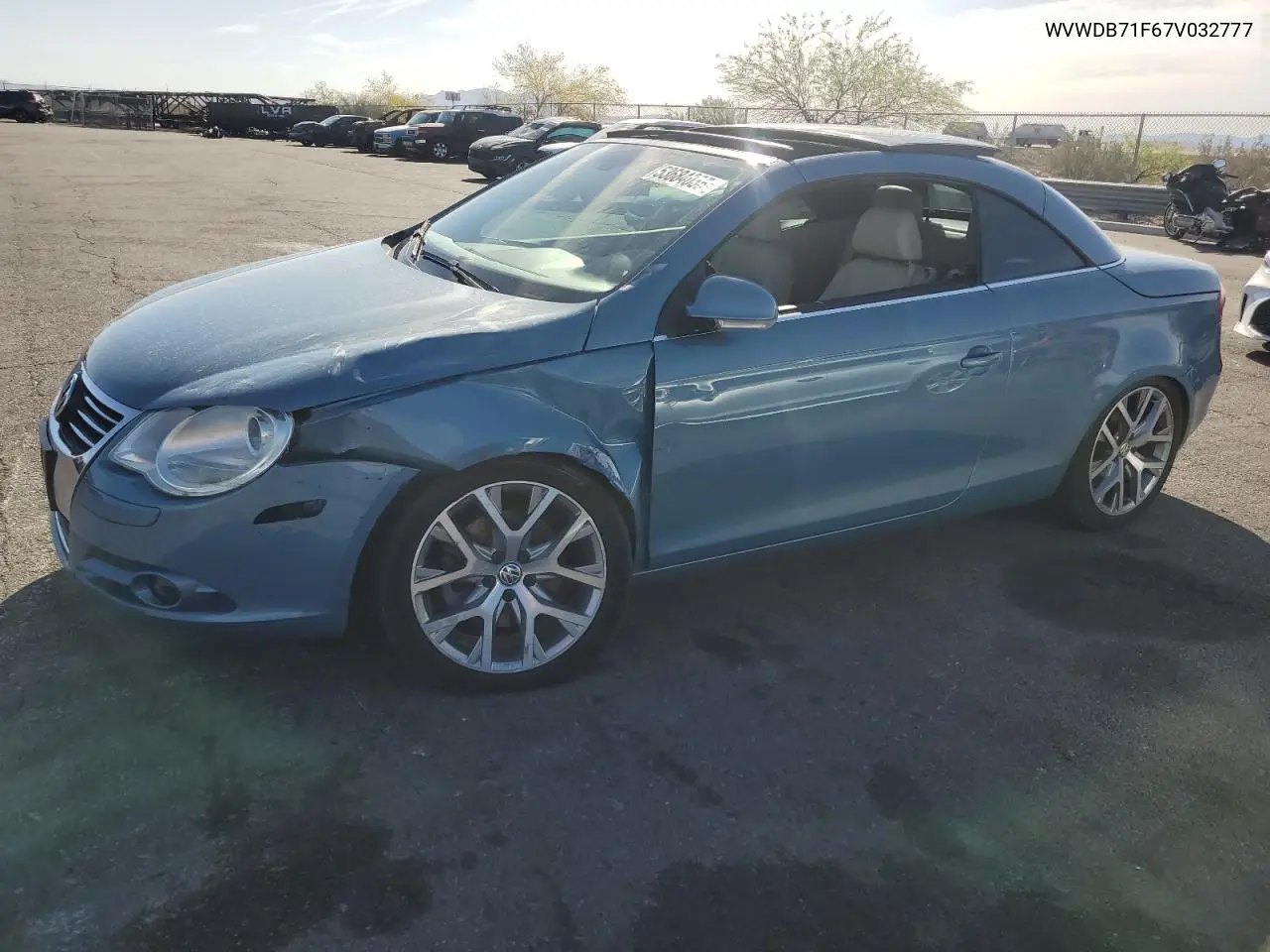 2007 Volkswagen Eos 3.2L Sport VIN: WVWDB71F67V032777 Lot: 53684035