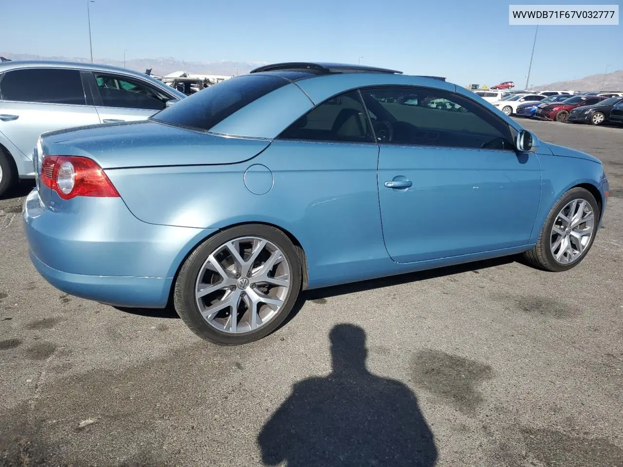 2007 Volkswagen Eos 3.2L Sport VIN: WVWDB71F67V032777 Lot: 53684035