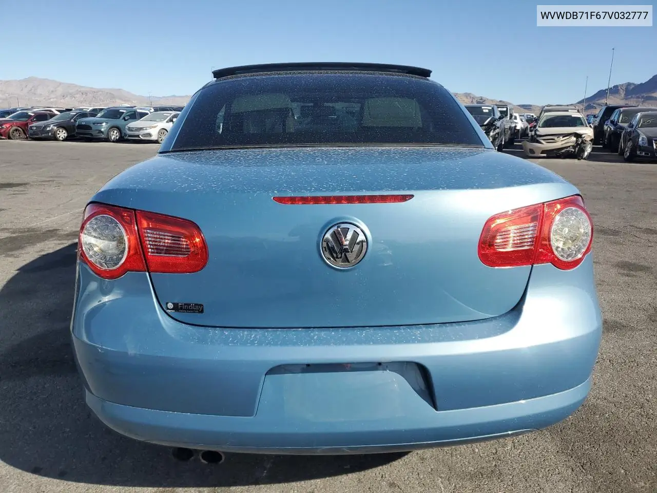2007 Volkswagen Eos 3.2L Sport VIN: WVWDB71F67V032777 Lot: 53684035