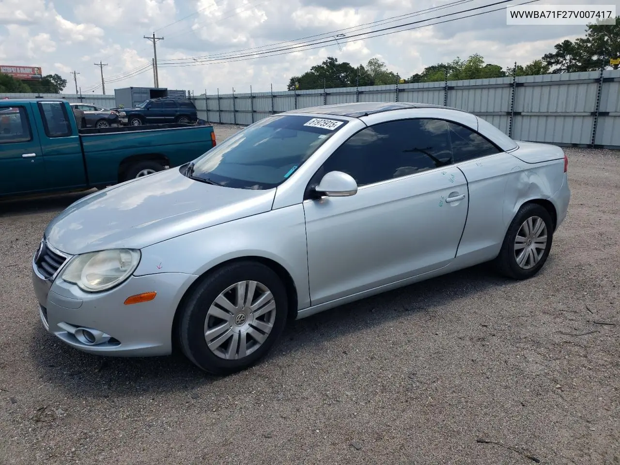 2007 Volkswagen Eos 2.0T VIN: WVWBA71F27V007417 Lot: 61975915