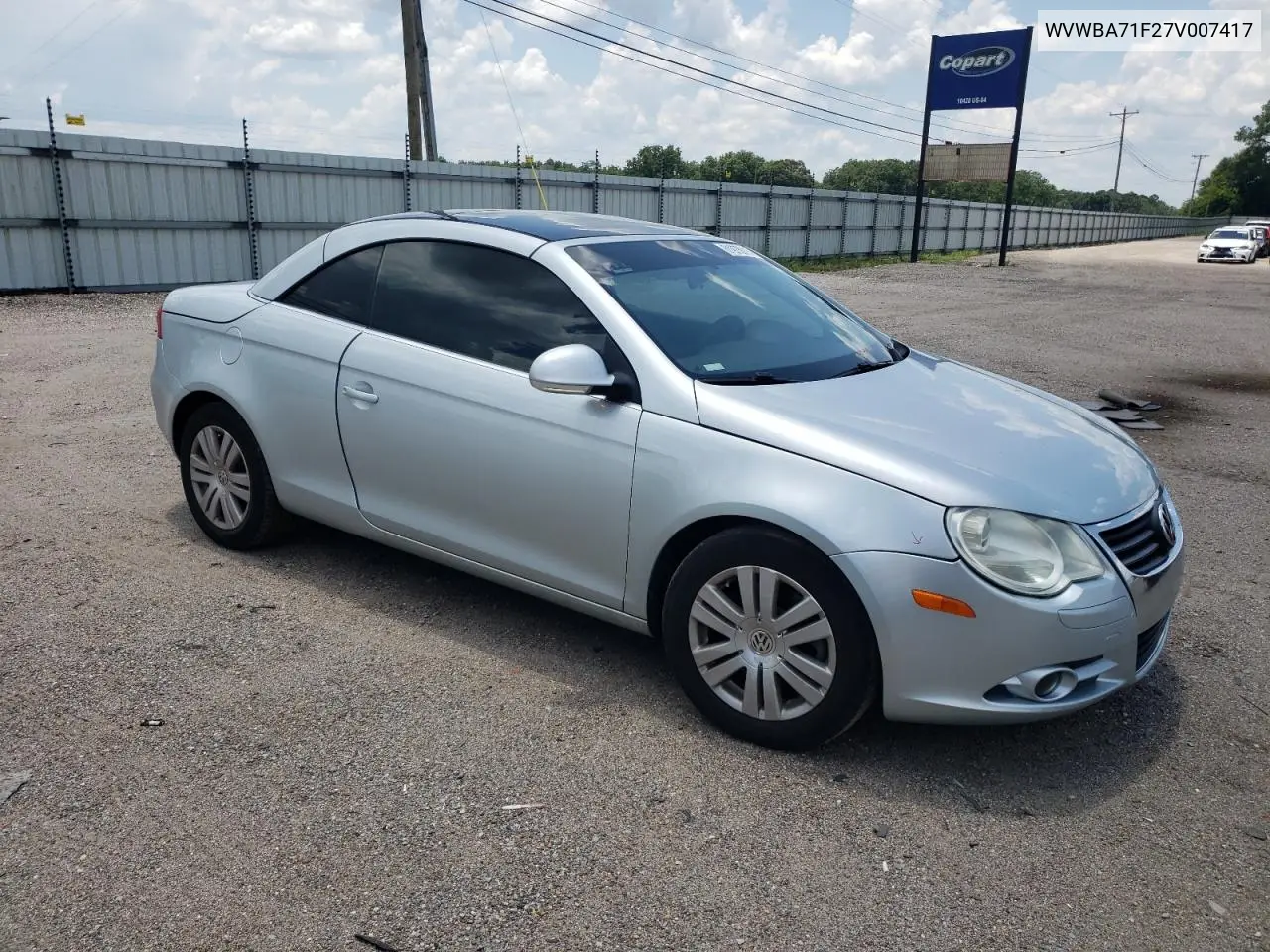 2007 Volkswagen Eos 2.0T VIN: WVWBA71F27V007417 Lot: 61975915