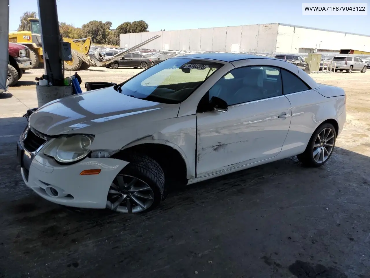 2007 Volkswagen Eos 2.0T Sport VIN: WVWDA71F87V043122 Lot: 62883535