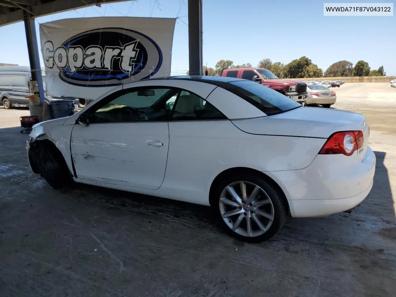 2007 Volkswagen Eos 2.0T Sport VIN: WVWDA71F87V043122 Lot: 62883535