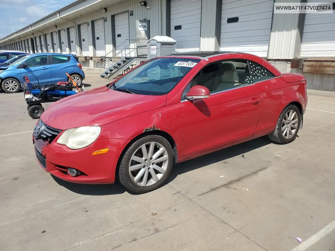 2007 Volkswagen Eos 2.0T VIN: WVWBA71F47V027474 Lot: 63371935
