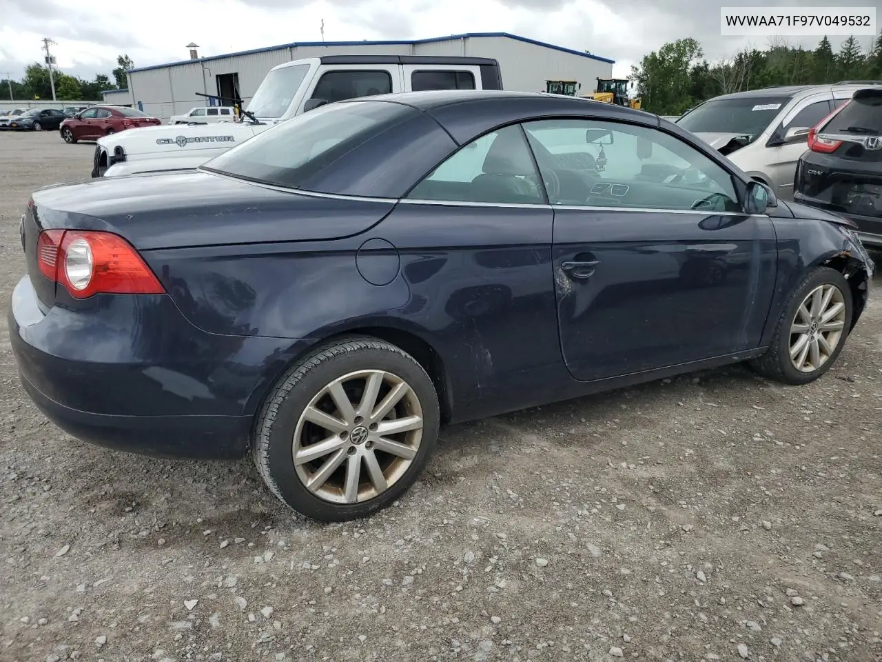 2007 Volkswagen Eos Base VIN: WVWAA71F97V049532 Lot: 65212845