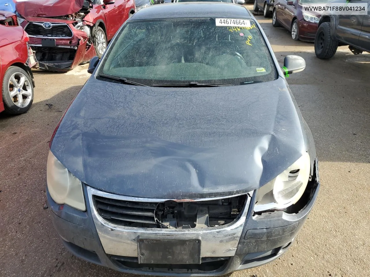 2008 Volkswagen Eos Turbo VIN: WVWBA71F88V041234 Lot: 44674664
