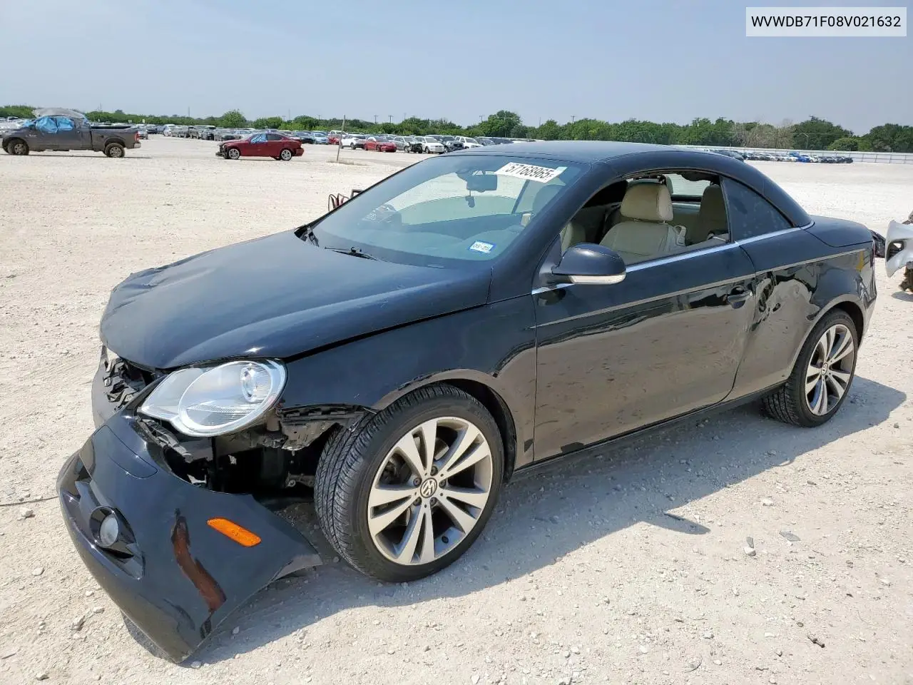2008 Volkswagen Eos Vr6 VIN: WVWDB71F08V021632 Lot: 57168965