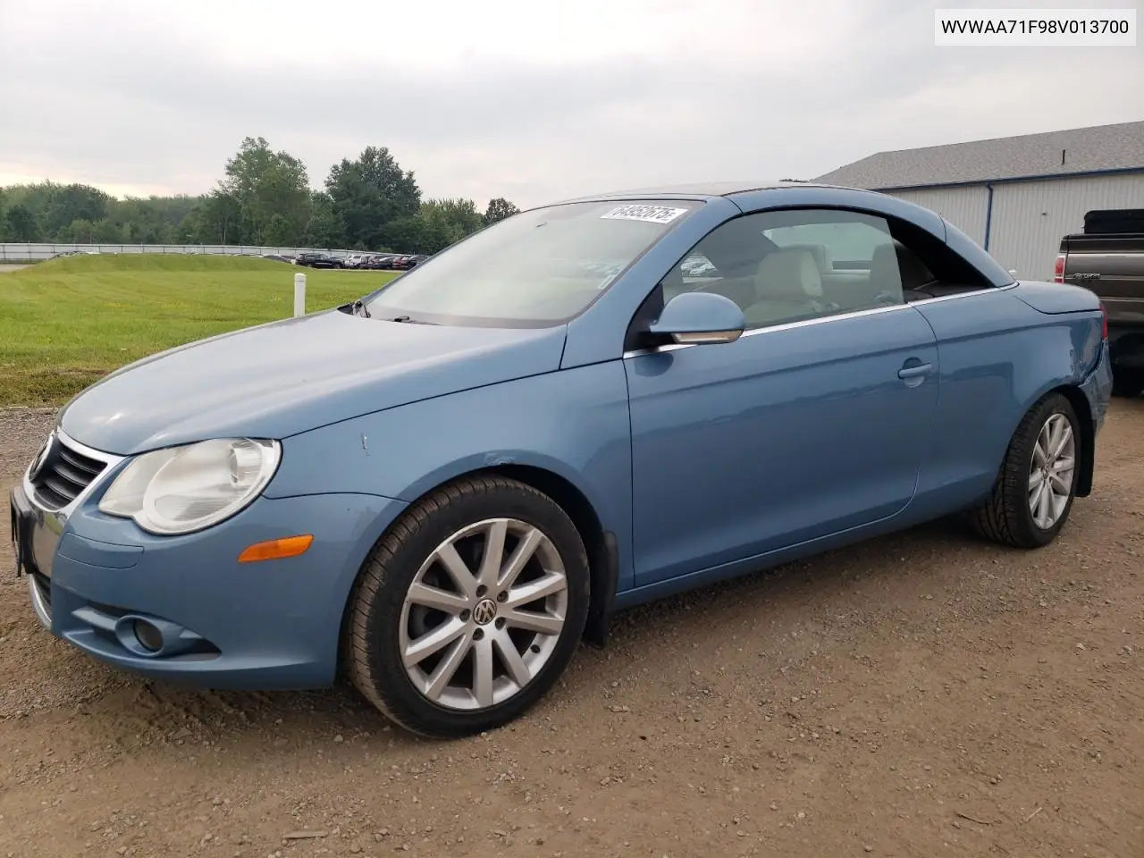 2008 Volkswagen Eos Turbo VIN: WVWAA71F98V013700 Lot: 64952675