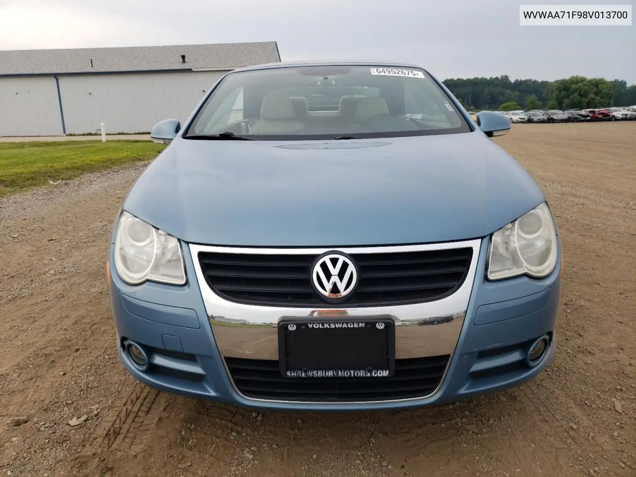 2008 Volkswagen Eos Turbo VIN: WVWAA71F98V013700 Lot: 64952675