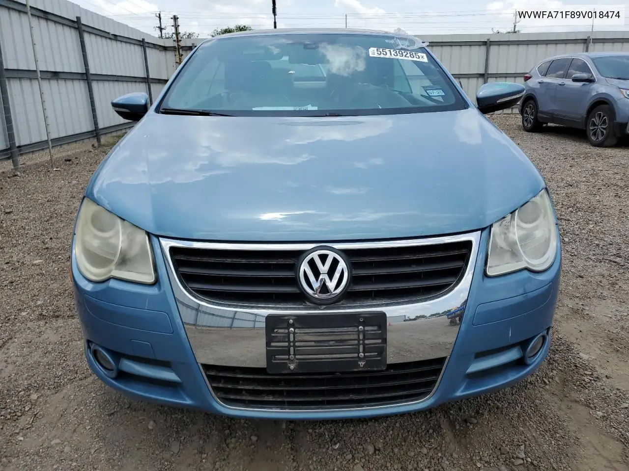 2009 Volkswagen Eos Lux VIN: WVWFA71F89V018474 Lot: 55139285