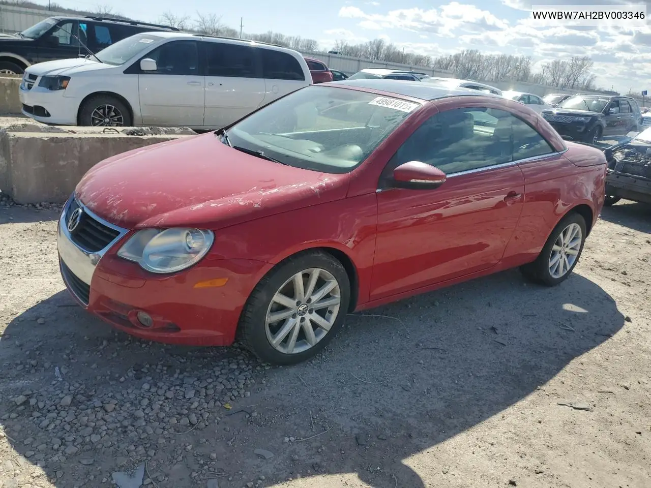 2011 Volkswagen Eos Komfort VIN: WVWBW7AH2BV003346 Lot: 49981015