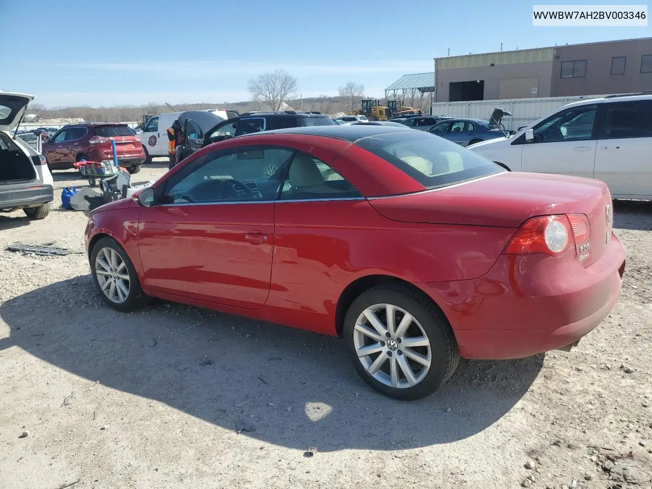2011 Volkswagen Eos Komfort VIN: WVWBW7AH2BV003346 Lot: 49981015