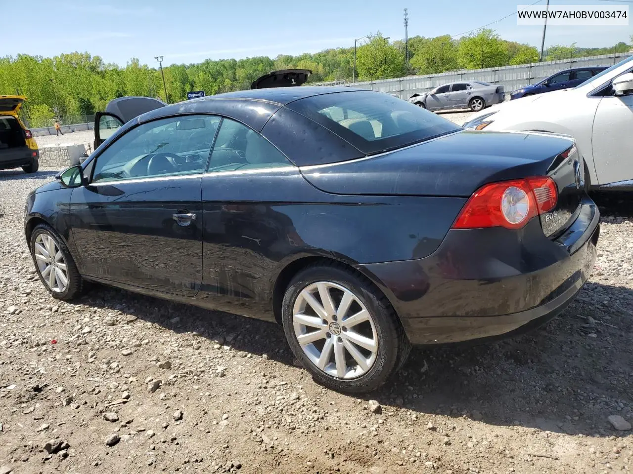 2011 Volkswagen Eos Komfort VIN: WVWBW7AH0BV003474 Lot: 54083375