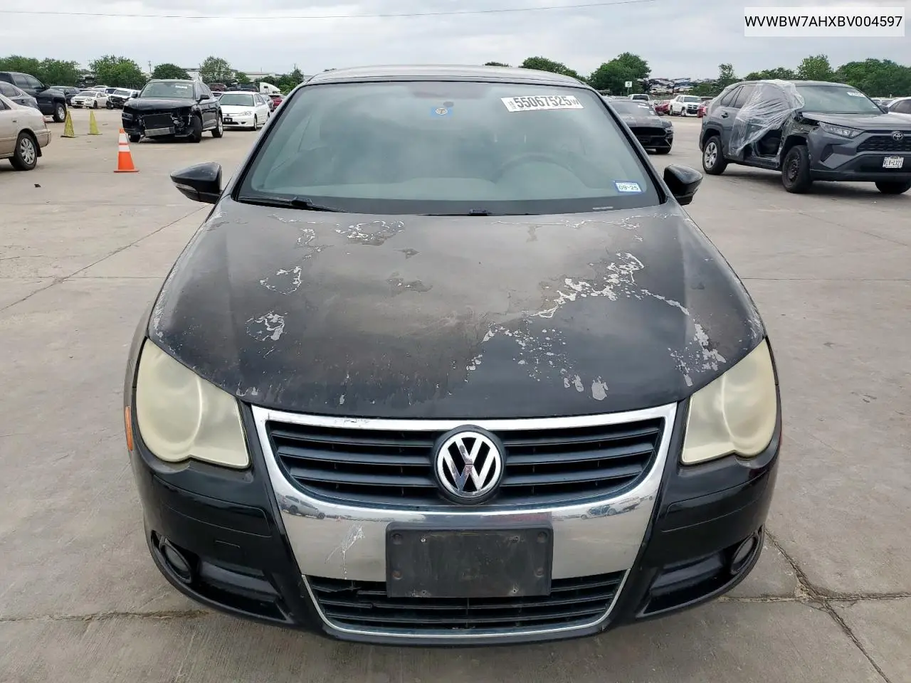 2011 Volkswagen Eos Komfort VIN: WVWBW7AHXBV004597 Lot: 55067525