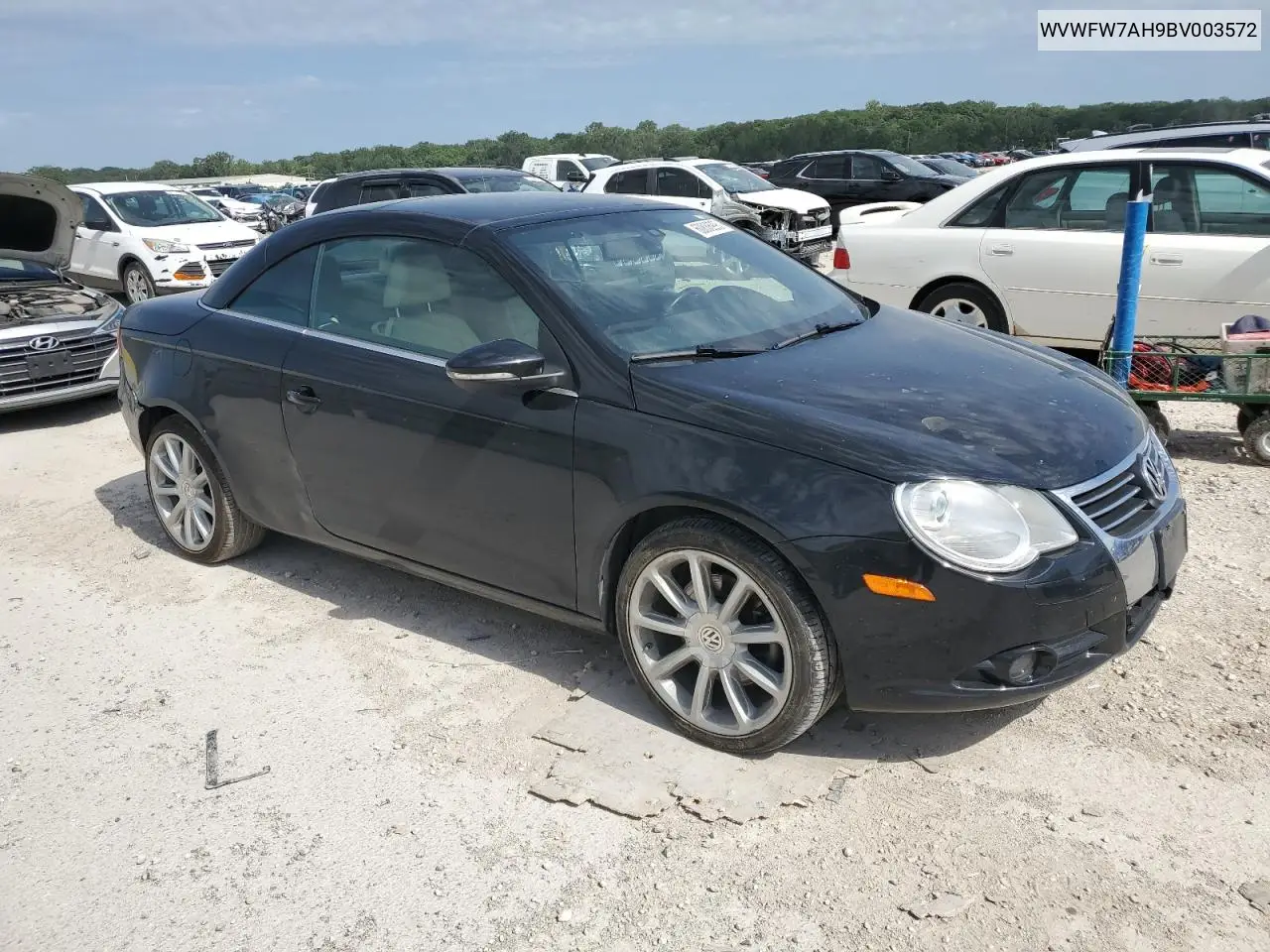 2011 Volkswagen Eos Lux VIN: WVWFW7AH9BV003572 Lot: 60886995