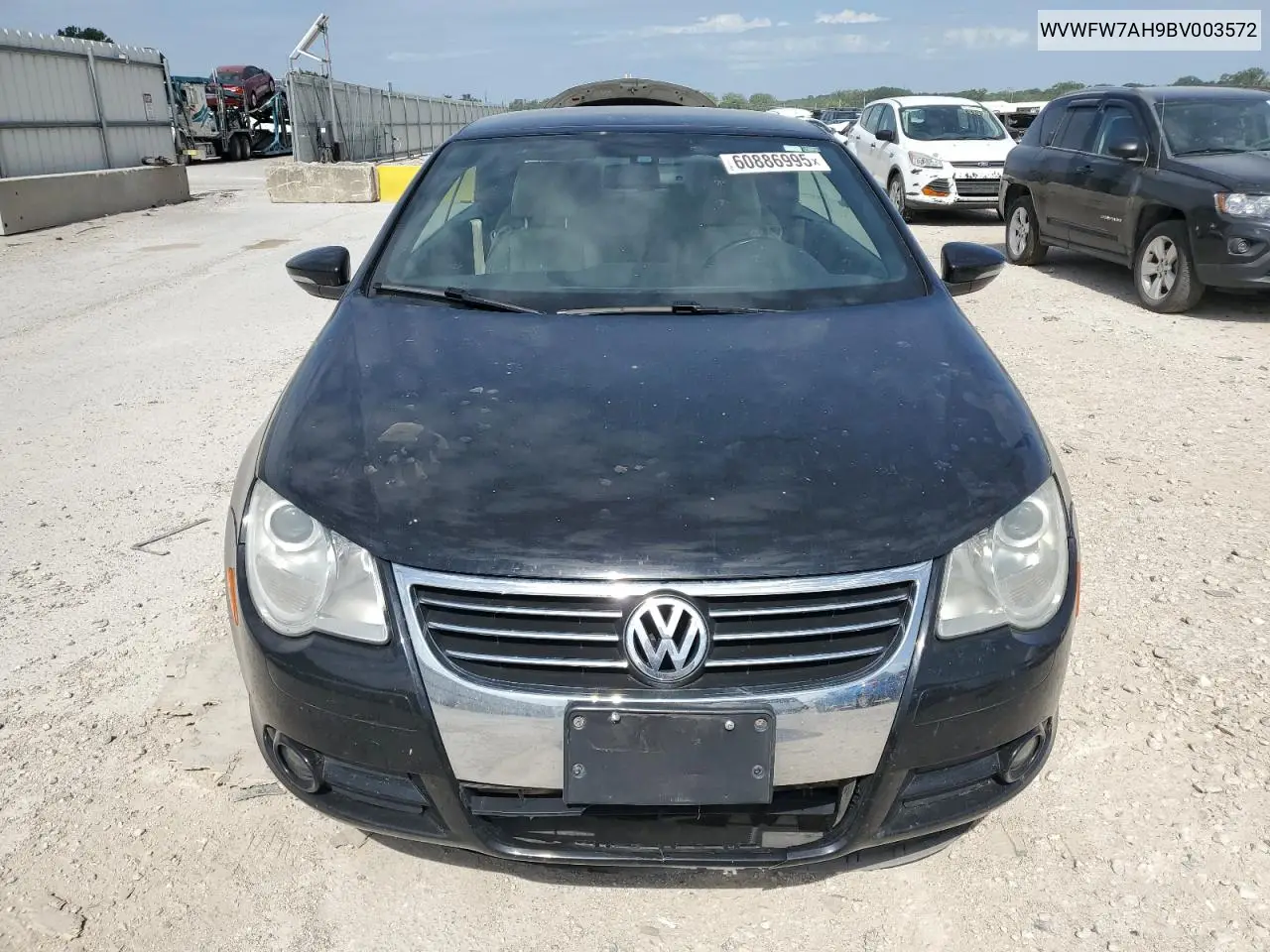 2011 Volkswagen Eos Lux VIN: WVWFW7AH9BV003572 Lot: 60886995
