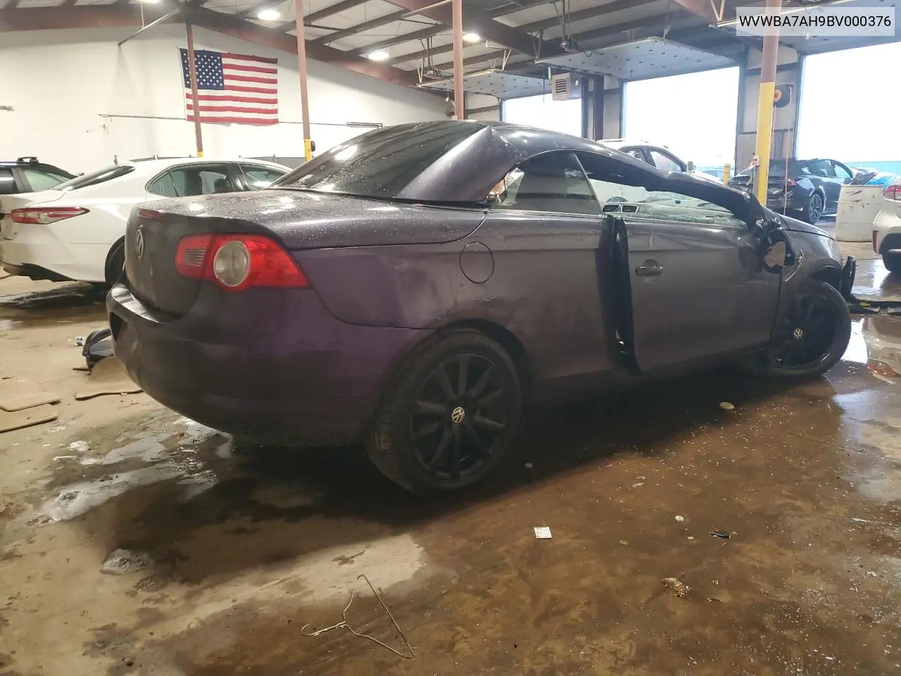 2011 Volkswagen Eos Komfort VIN: WVWBA7AH9BV000376 Lot: 62699415