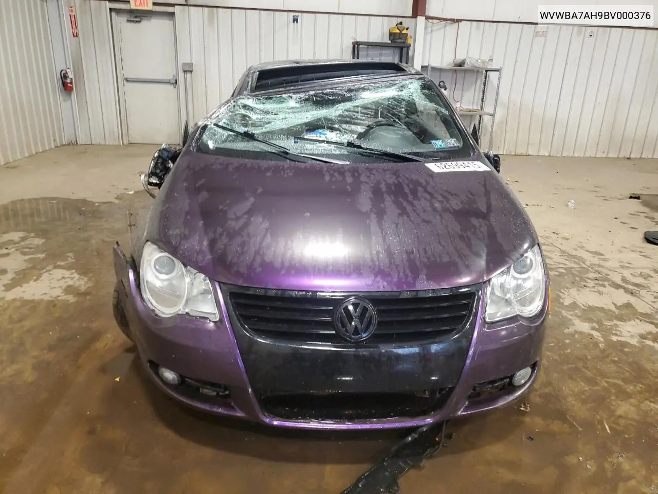 2011 Volkswagen Eos Komfort VIN: WVWBA7AH9BV000376 Lot: 62699415