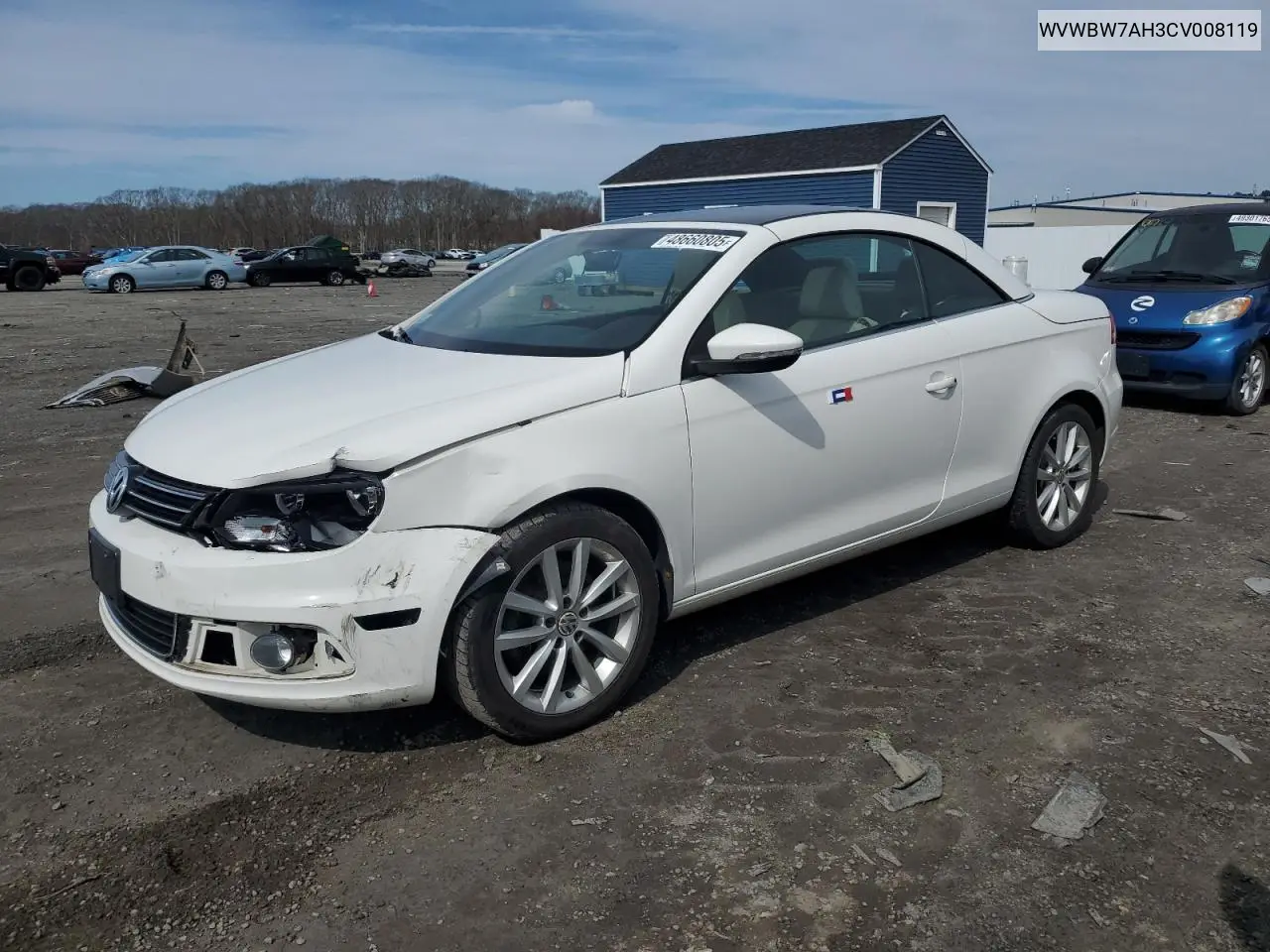 2012 Volkswagen Eos Komfort VIN: WVWBW7AH3CV008119 Lot: 48660805